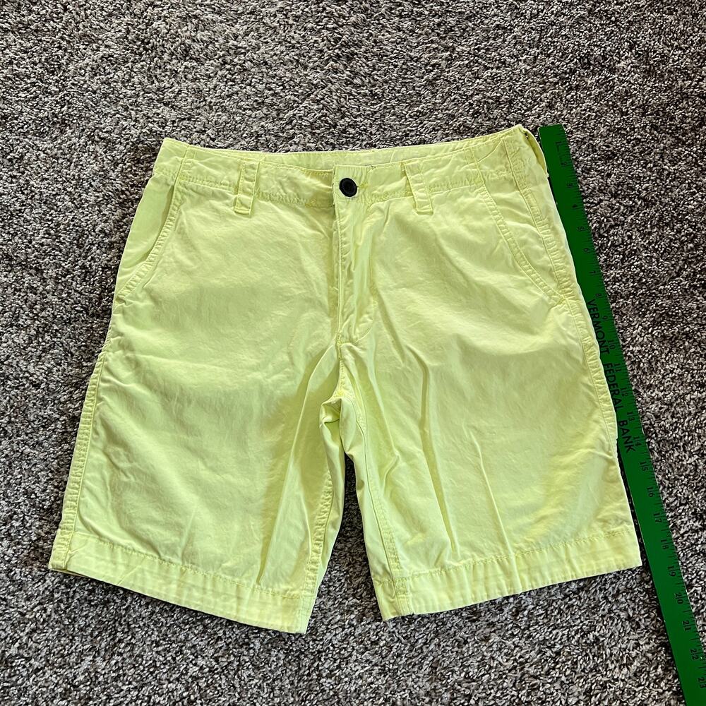 Aeropostale Mens Yellow Cotton Chino Shorts Size 30